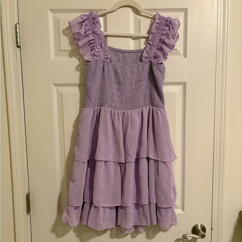 Lavender Ruffled Dress - Picture 3 of 3